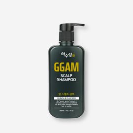 [HASUSUNG] GGAM Quinoa & Flax Seed Scalp Shampoo 300ml 750ml – Herbal Extracts for Hair Loss Relief, Refreshing & Non-Irritating with a Fresh Spring Scent - Made in Korea